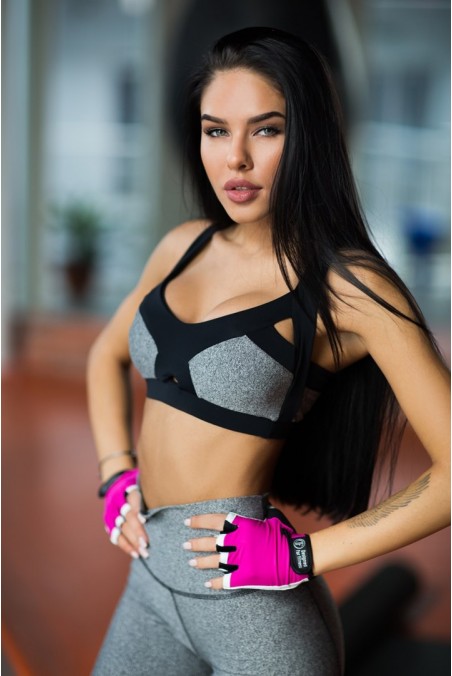 Gloves White n Pink