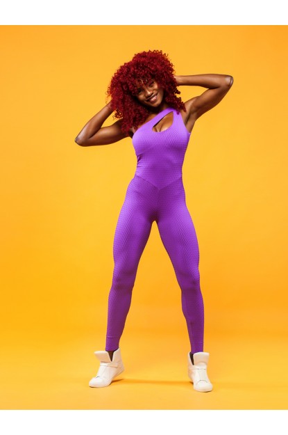 Jumpsuit QVONS Texture Purple