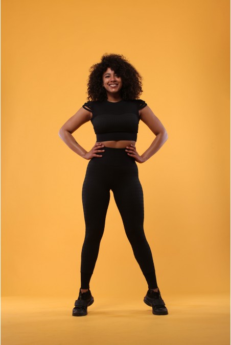 Leggings Qvons High-Waist Black