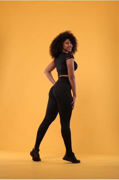 Leggings Qvons High-Waist Black
