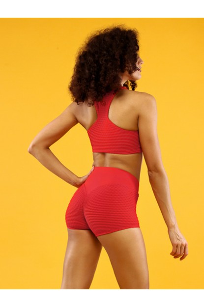 Shorts Qvons Texture Red