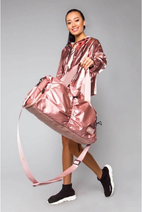 Sports Bag Glossy Rose Gold