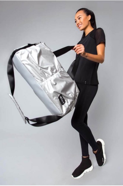 Sports Bag Glossy Silver