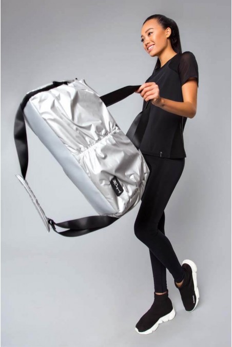 Sports Bag Glossy Silver