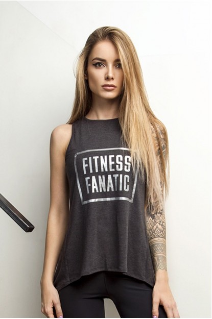 T-shirt Fitness Fanatic Dark Grey
