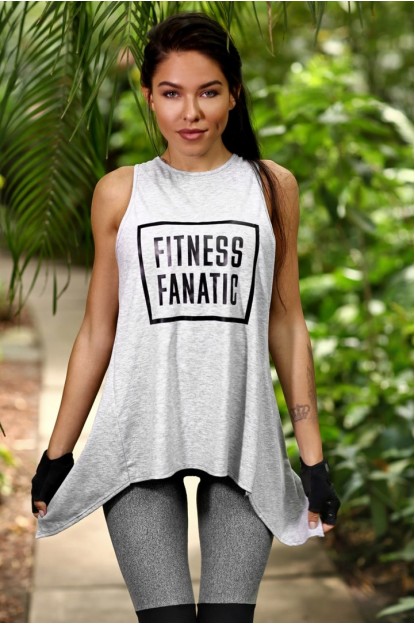 T-shirt Fitness Fanatic Light Grey