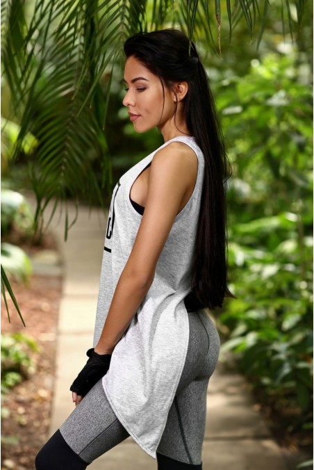 T-shirt Fitness Fanatic Light Grey