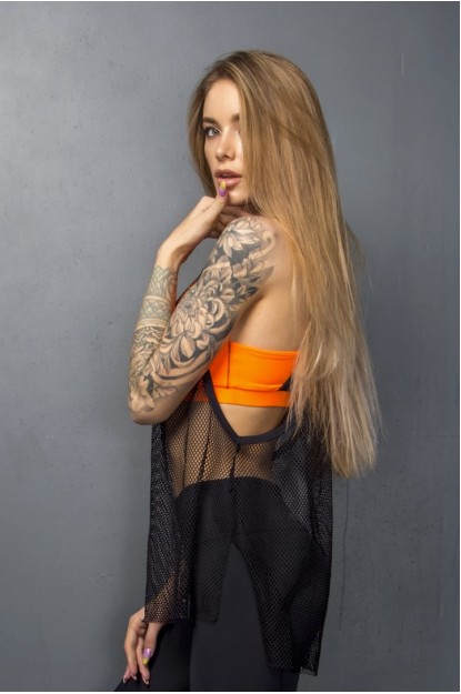T-shirt Mesh Black