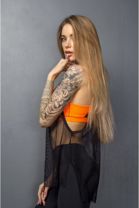 T-shirt Mesh Black