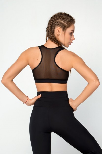 Sports Bra Black Net