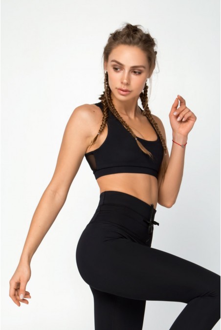Sports Bra Black Net