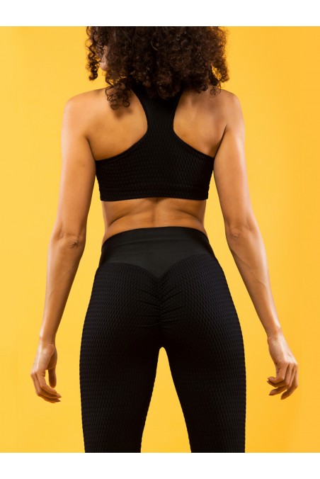 Sports Bra Qvons Texture Black