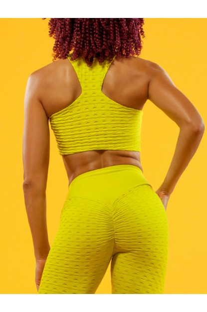 Sports Bra Qvons Texture Pistachio