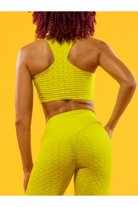 Sports Bra Qvons Texture Pistachio